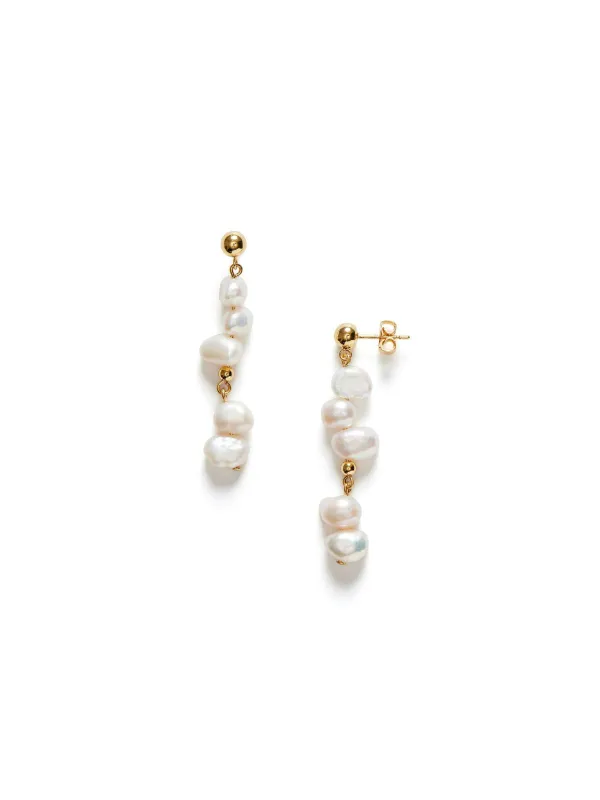 Pearly Drop Earring - Long made by Anni Lu