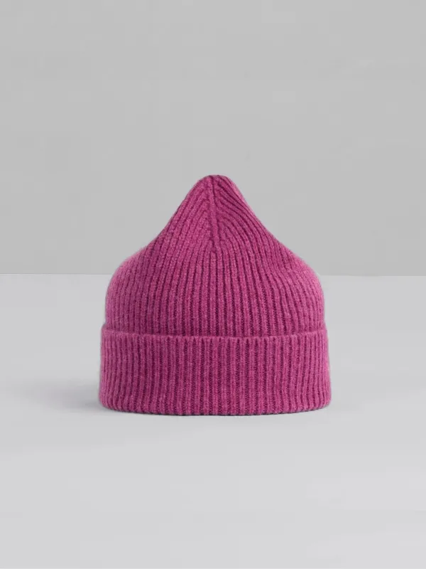 Wool Beanie - Rhubarb made by Le Bonnet