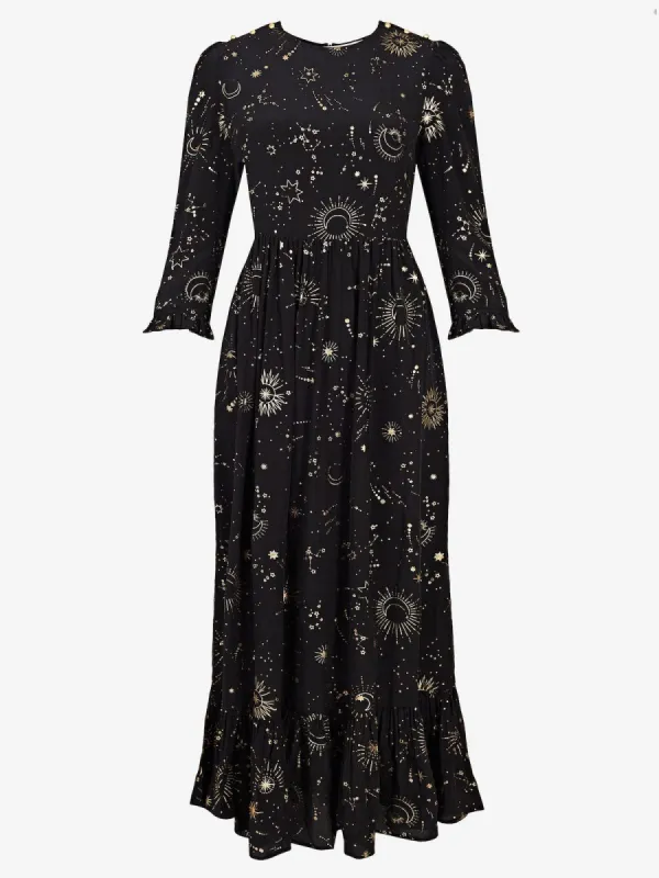 Shae Silk Astro Foil Dress made by iris