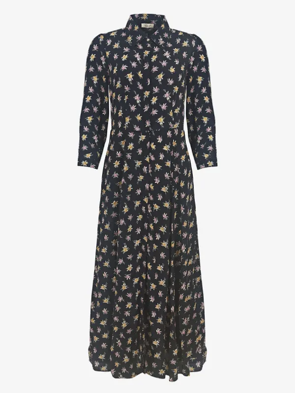 Seren Rose-Print Crepe Maxi Dress made by iris