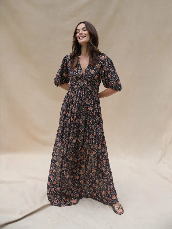 Erena Lurex Maxi Dress sold by iris