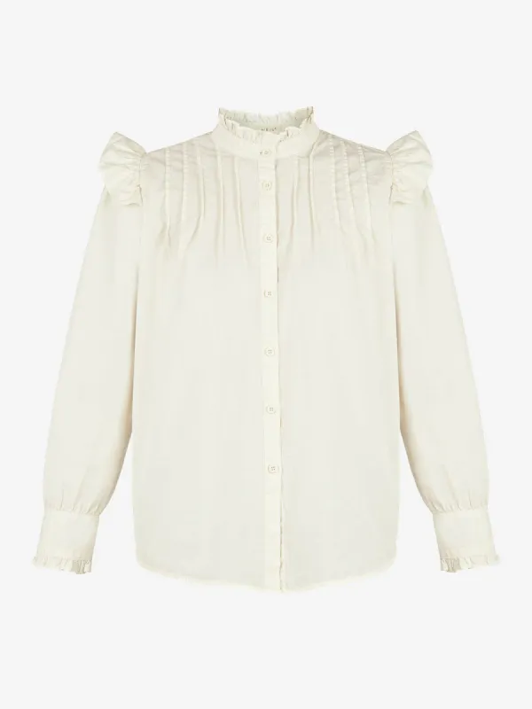 Rocco Ecru Cotton Blouse sold by iris
