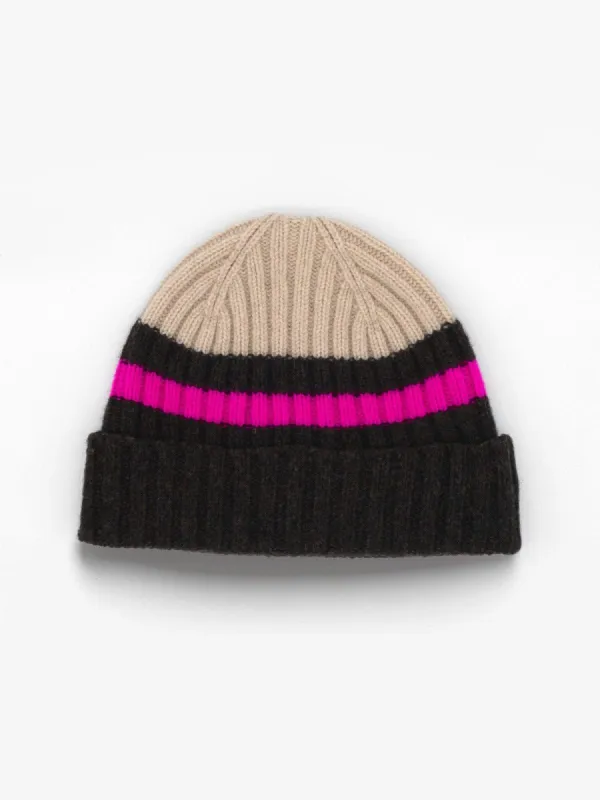 College Beanie- Multi made by iris