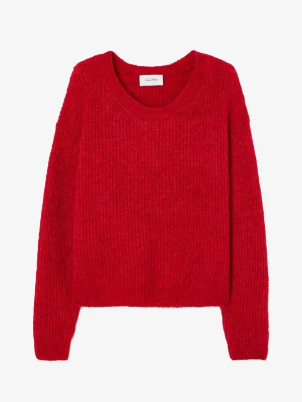 East Loose Knit Jumper- Red sold by iris
