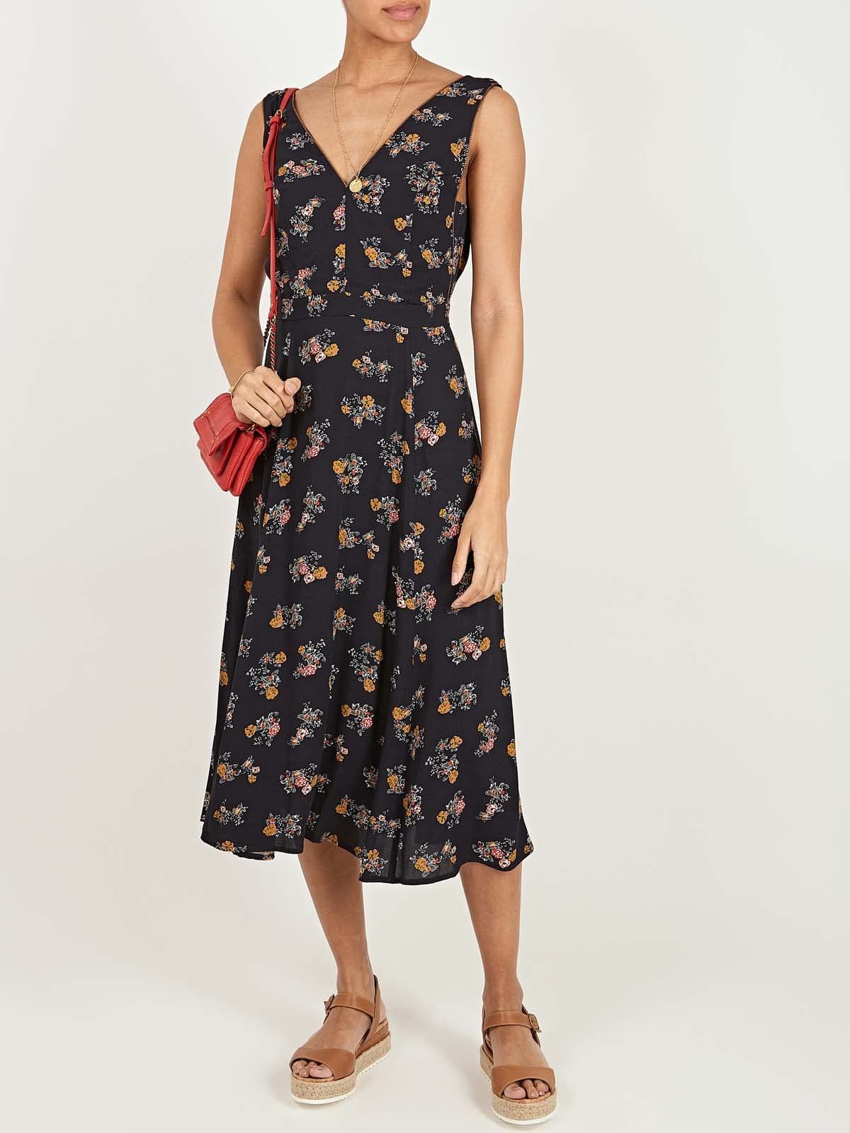 Meijia V-Neck Floral Midi Dress sold by iris product image thumbnail 2