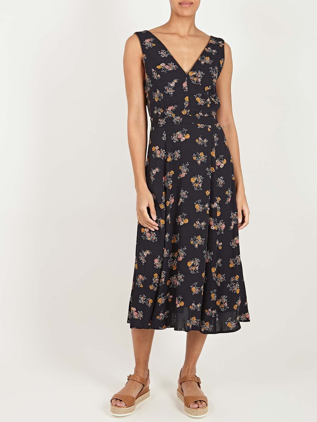 Meijia V-Neck Floral Midi Dress sold by iris product image thumbnail 3