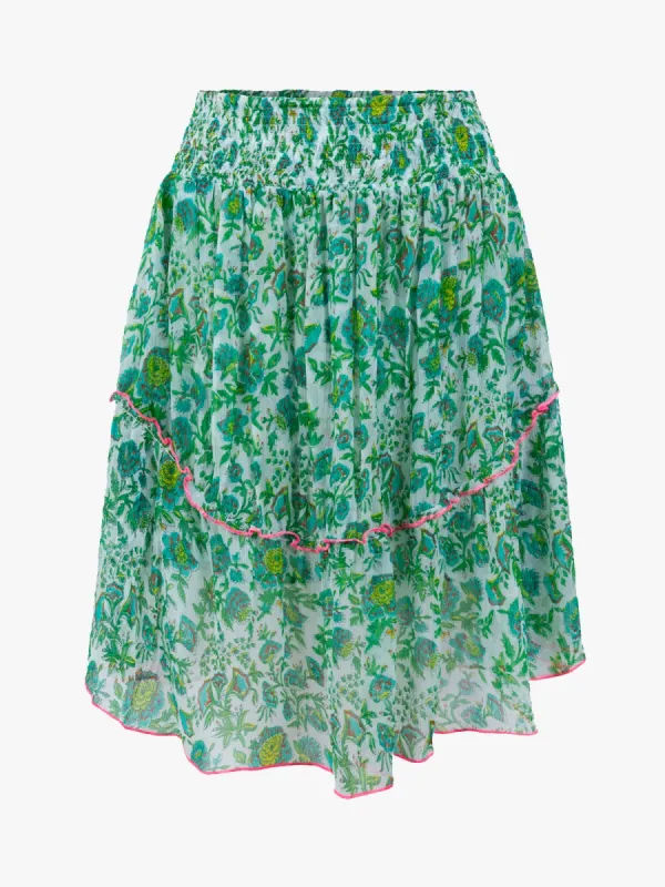 Chiffon Skirt - Green made by iris
