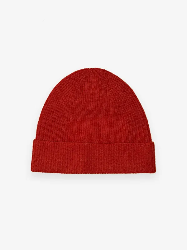 Beth Cashmere Beanie- Red sold by iris