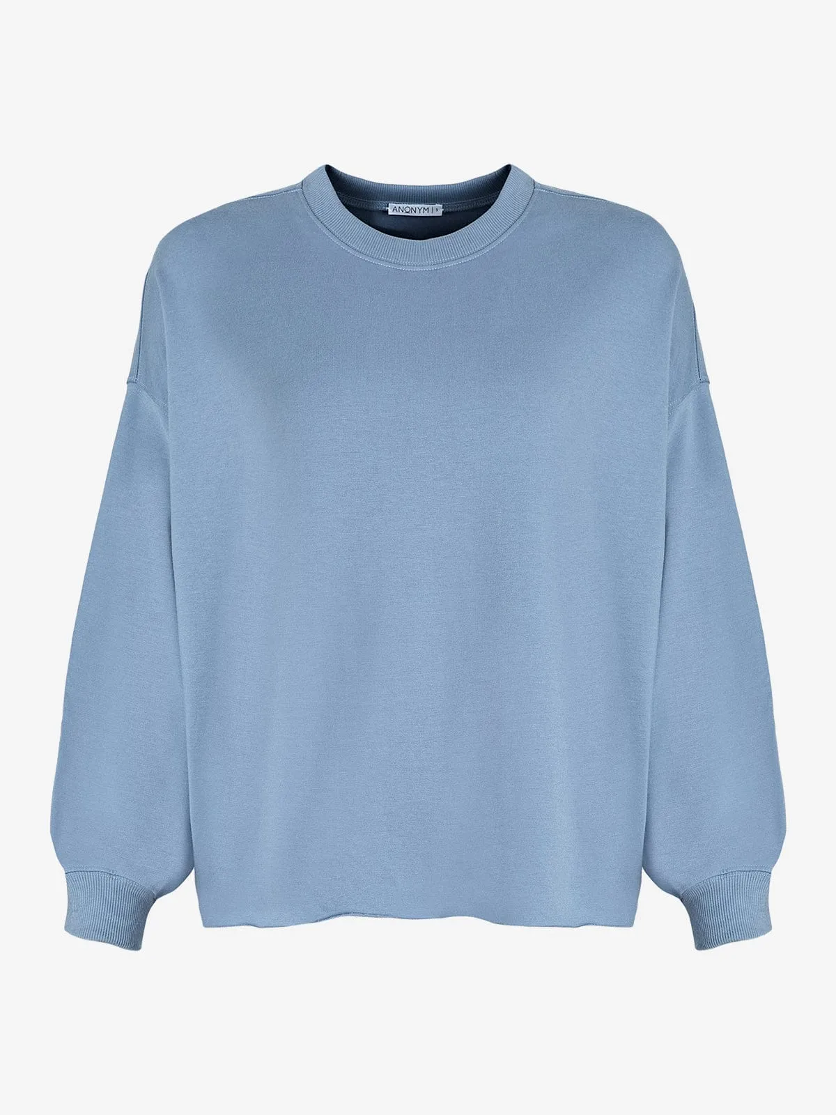 Mya Oversized Crew Neck Top - Light Blue sold by iris product image thumbnail 2