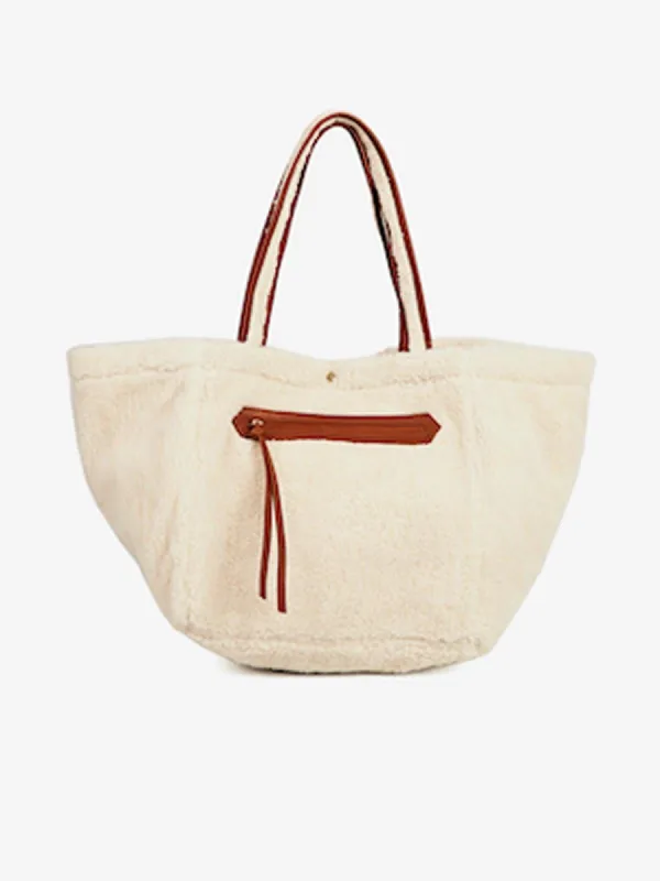 Aya Faux-Fur Tote Bag sold by iris