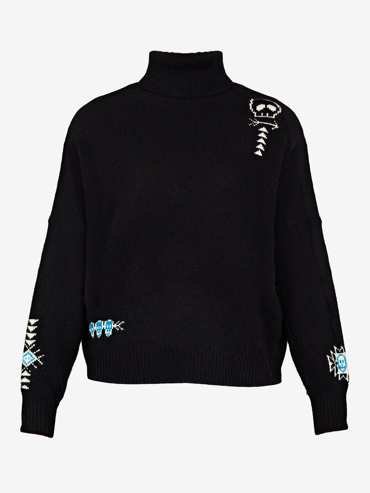 Florence Skull Roll-Neck Cashmere Jumper sold by iris