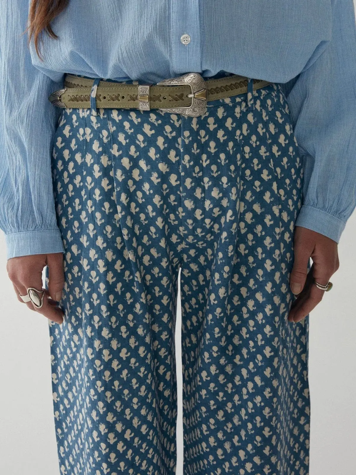 Indria Pants - Blue sold by iris product image thumbnail 4