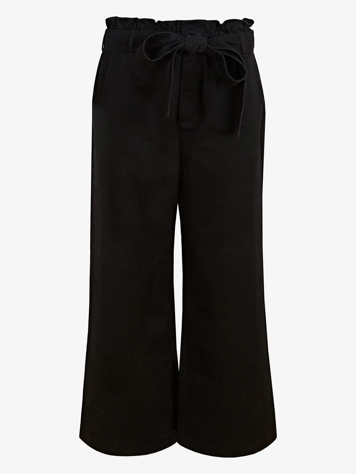 Amara Tie Waist Trouser- Black sold by iris product image thumbnail 4
