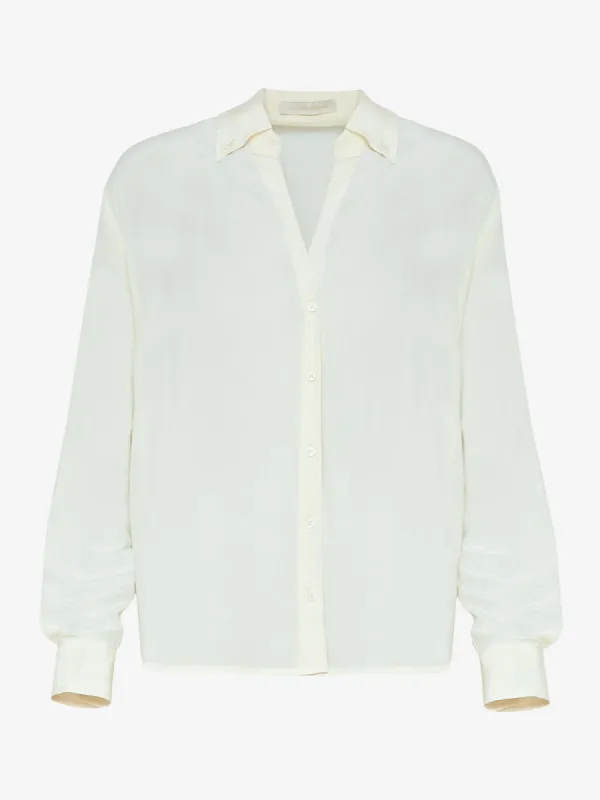 Druyat Silk Shirt- Ecru sold by iris