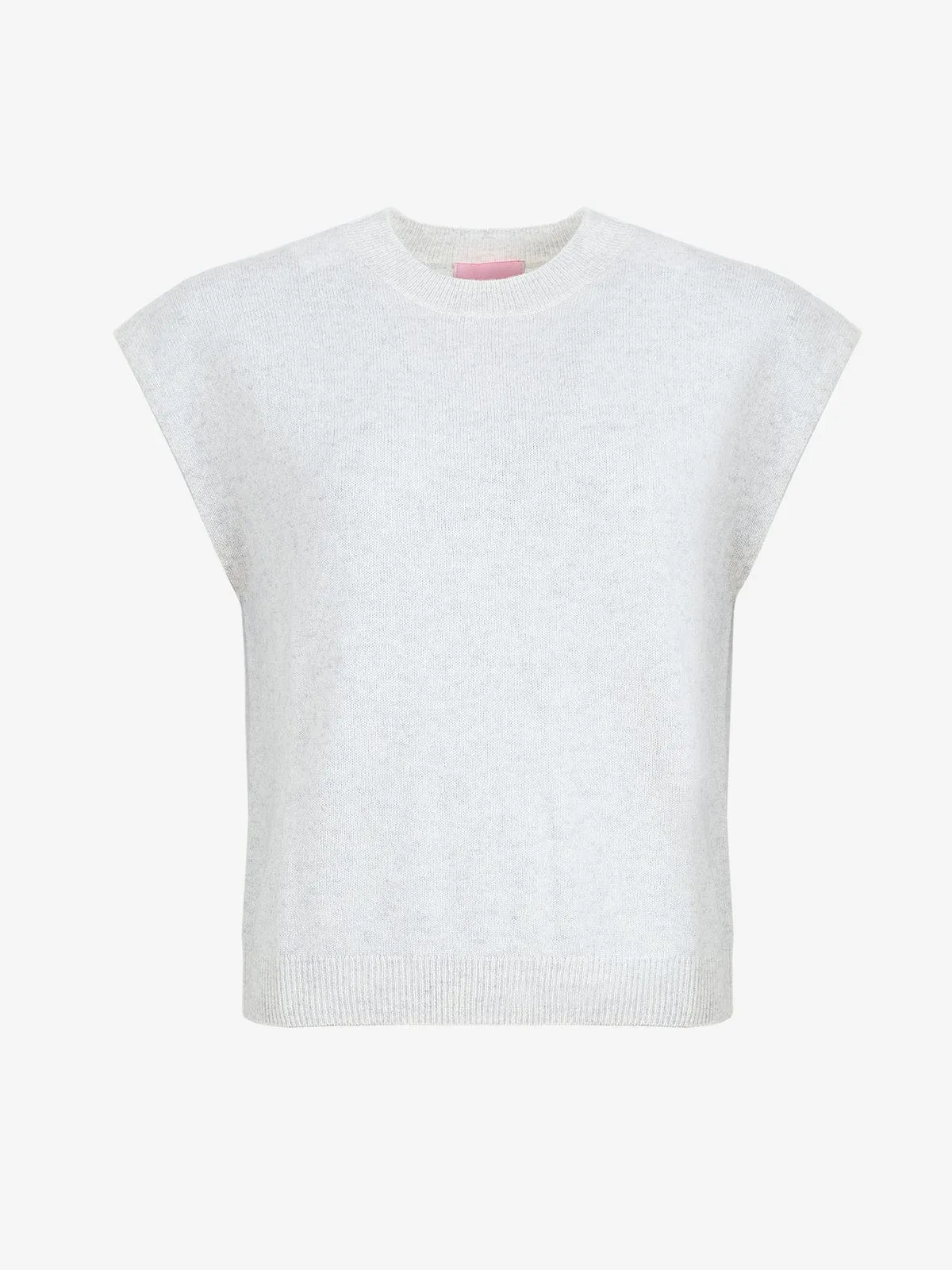 Lucca Crew Neck Tank- Light Grey sold by iris