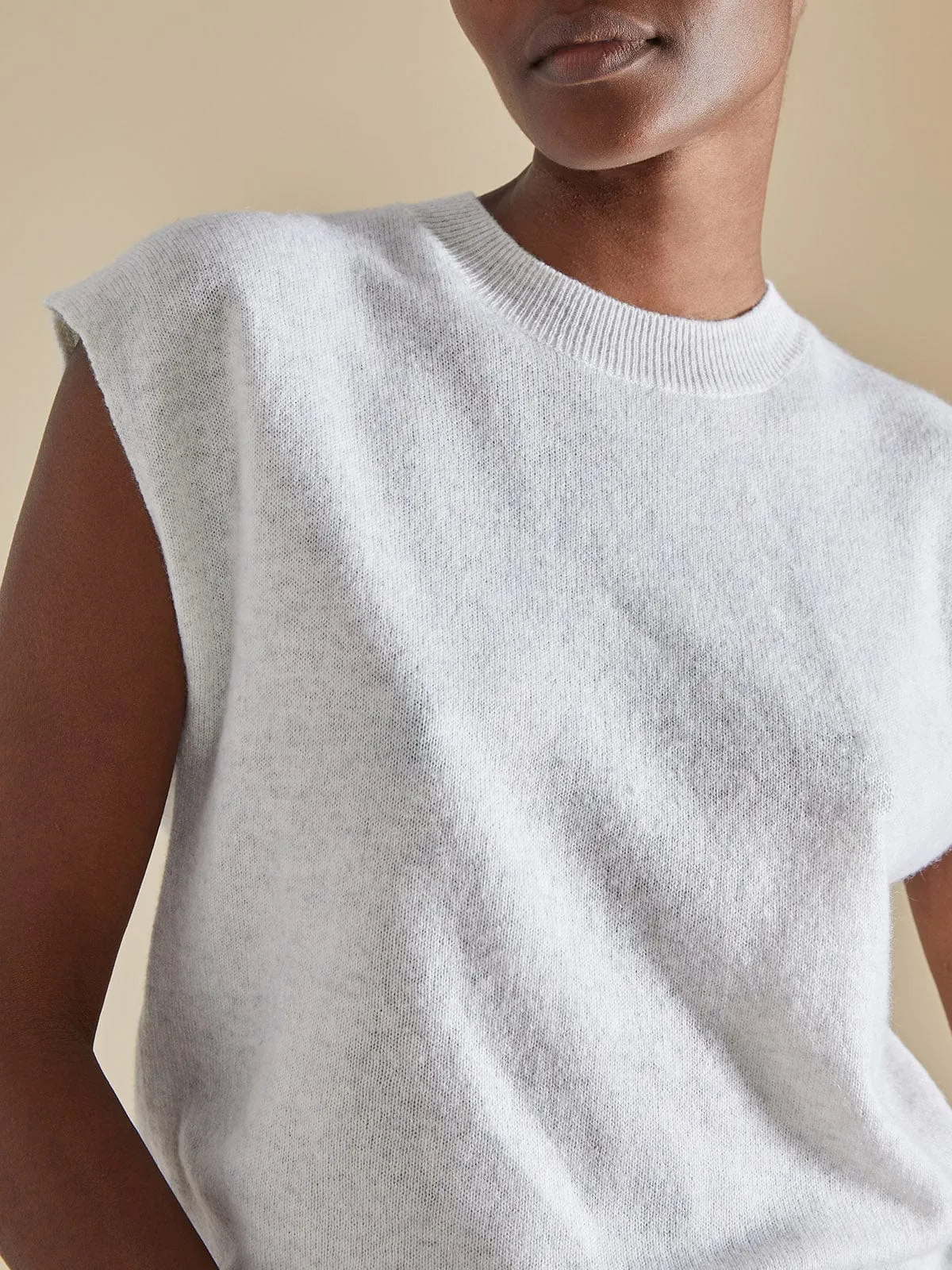 Lucca Crew Neck Tank- Light Grey sold by iris product image thumbnail 3