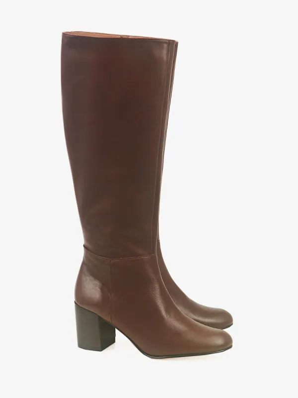 Joey Knee High Boots- Brown sold by iris