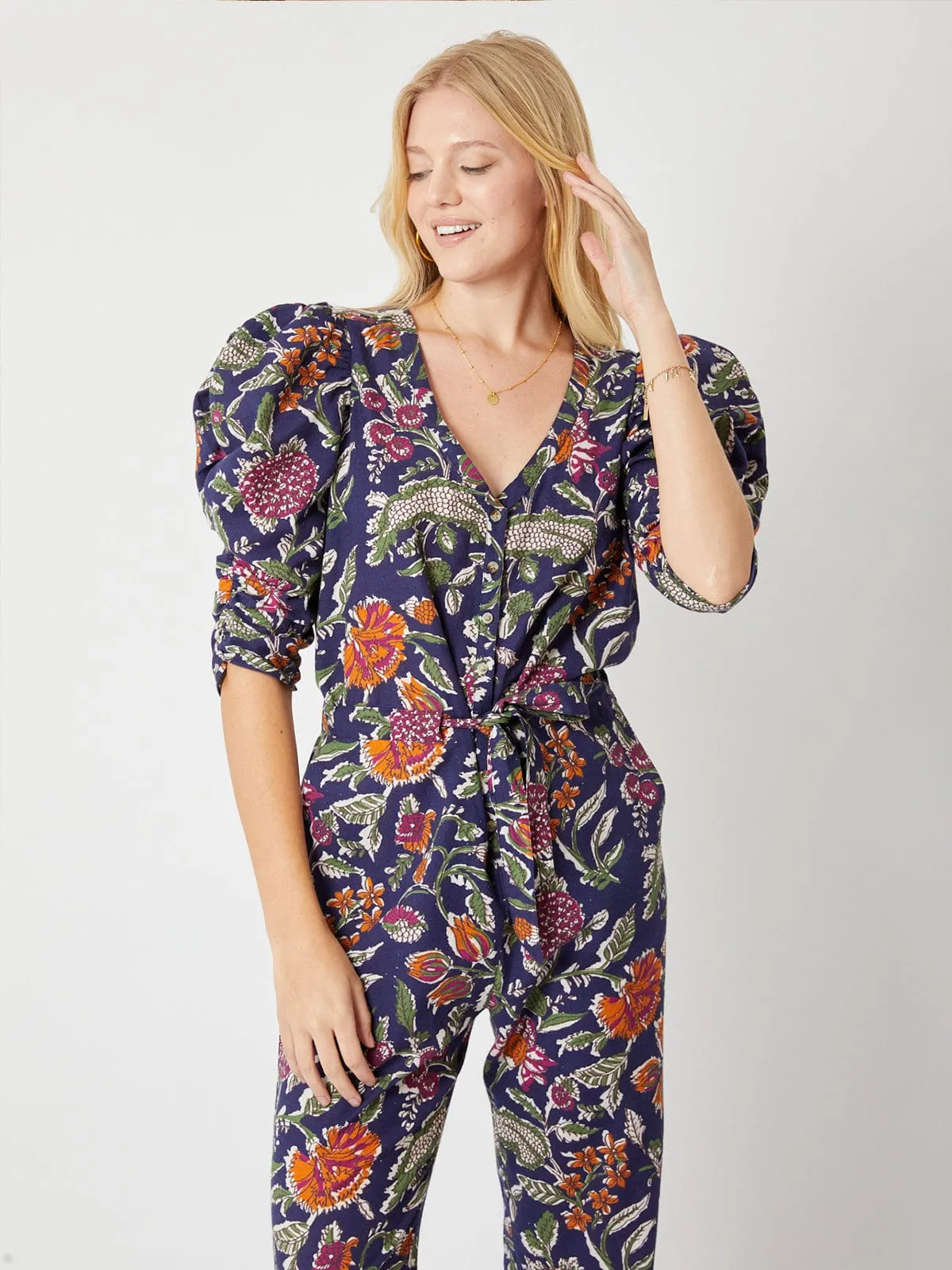 Andie Ruched Sleeve Jumpsuit sold by iris product image thumbnail 4