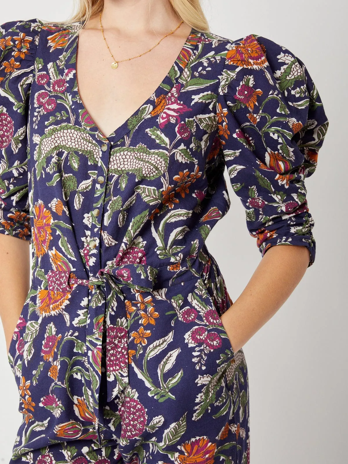 Andie Ruched Sleeve Jumpsuit sold by iris product image thumbnail 3