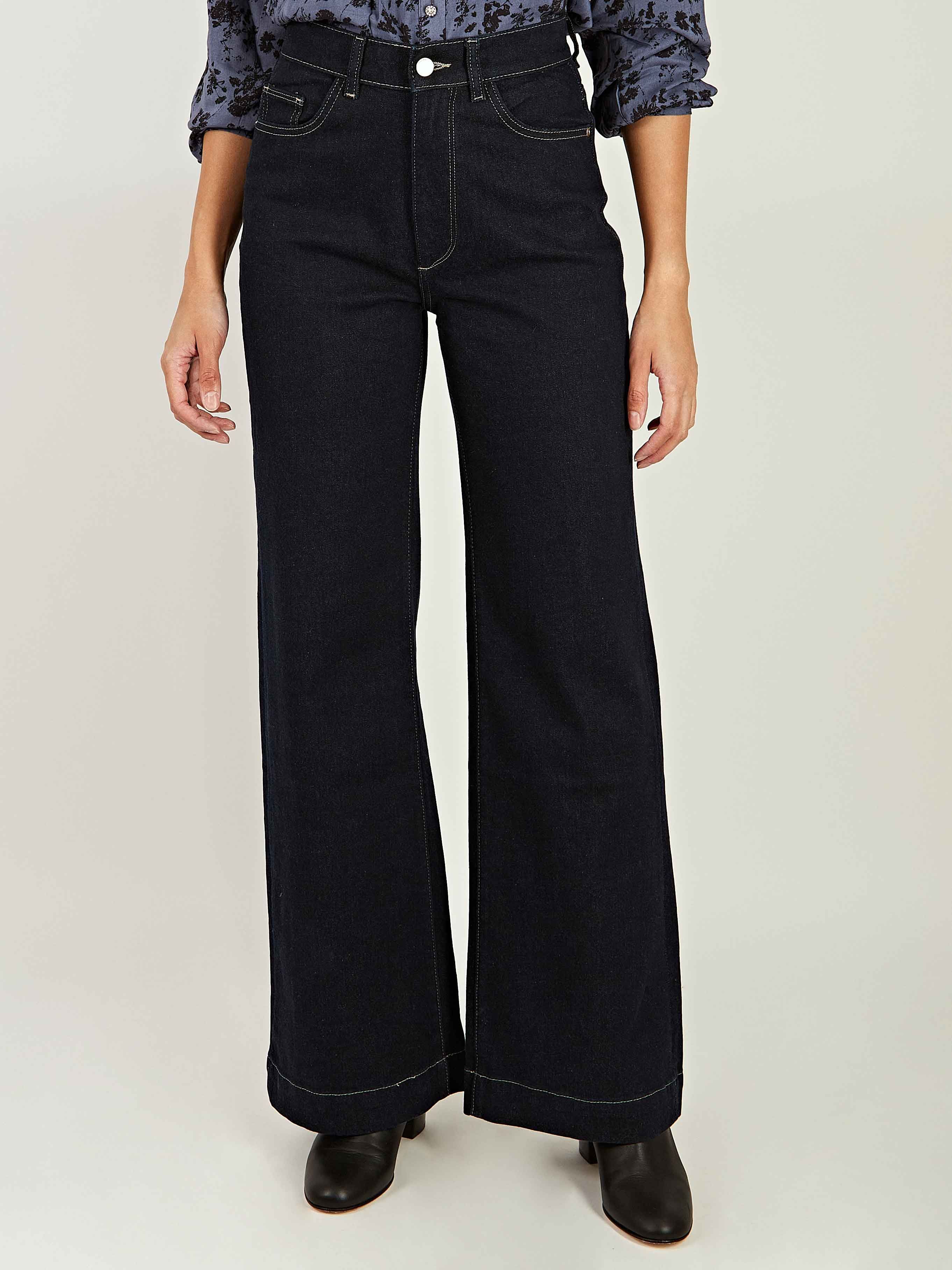 Hepburn Wide Leg Navy Jeans sold by iris product image thumbnail 2