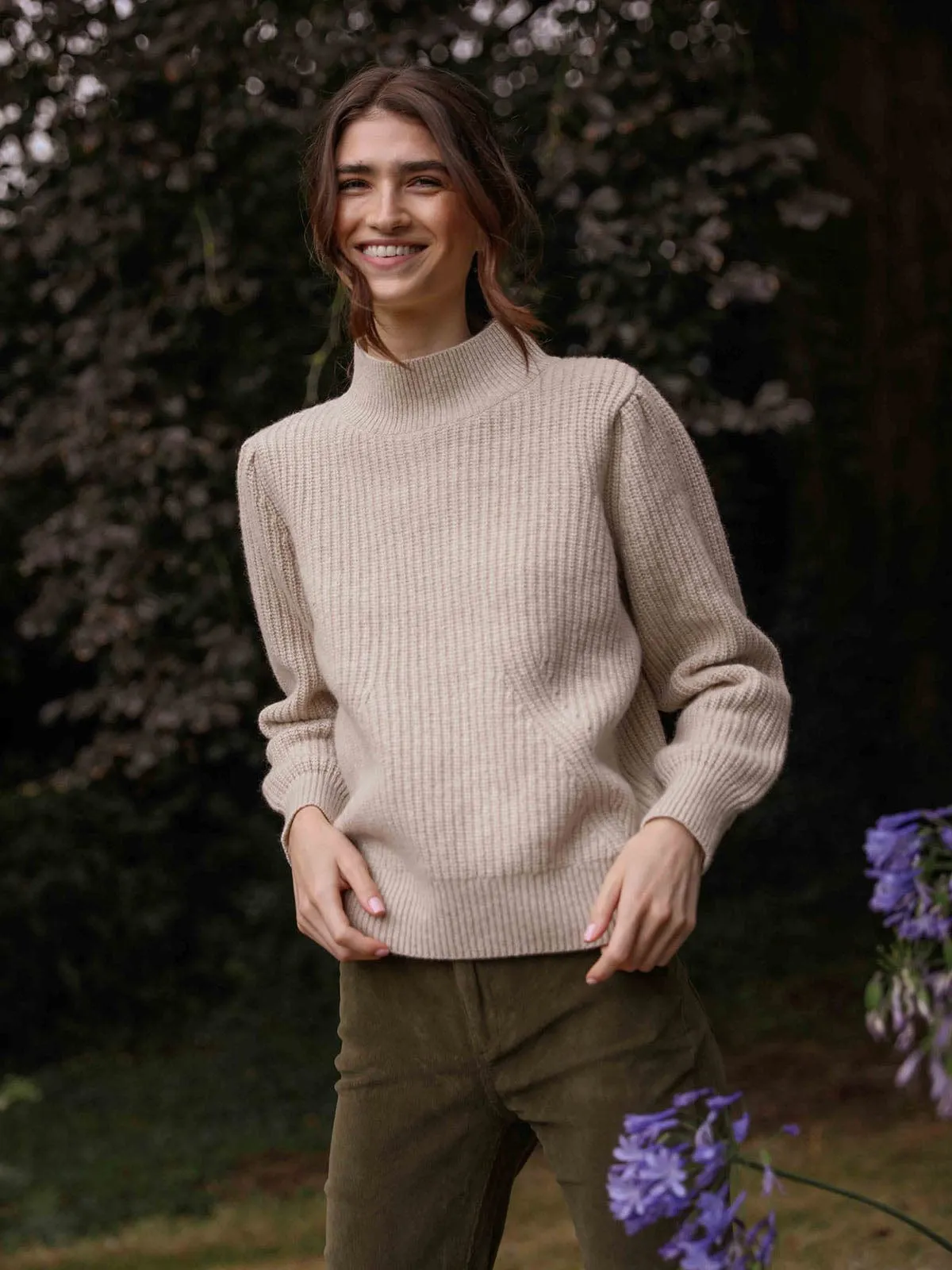 Diana Ribbed Turtle-Neck Jumper sold by iris