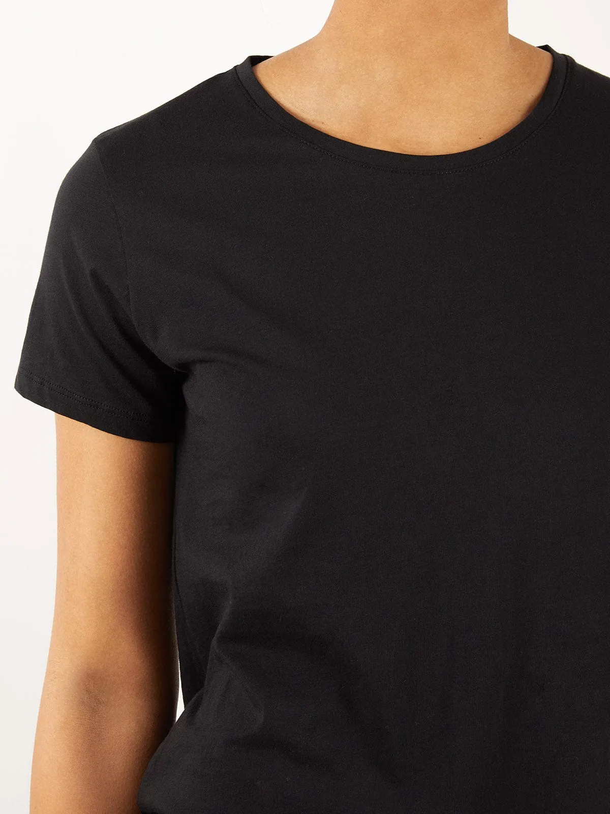 Eve Pima Cotton Crew Neck Black sold by iris product image thumbnail 4