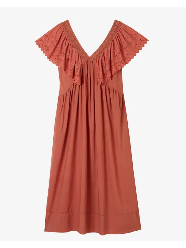Camelia Dress - Terracotta made by iris