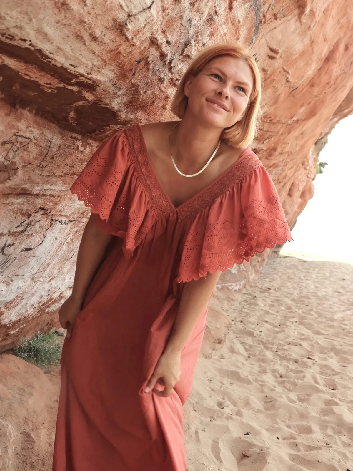 Camelia Dress - Terracotta sold by iris product image thumbnail 2