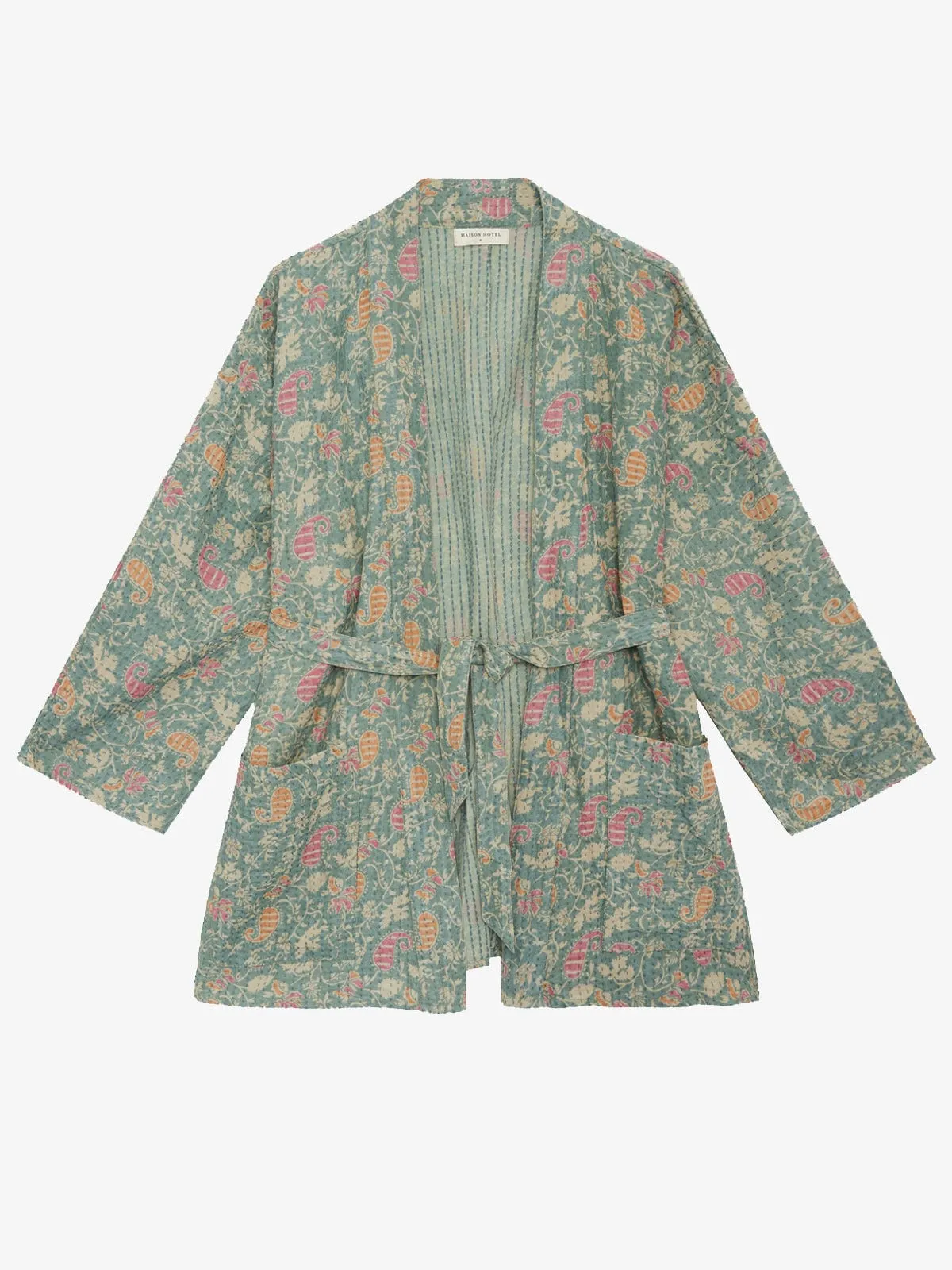 Niki Print Kimono - Green sold by iris