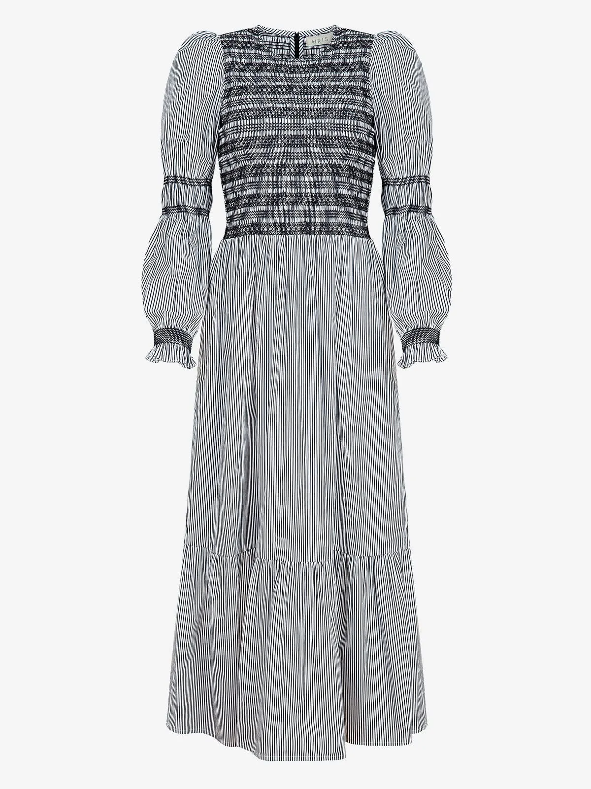 Lainey Striped Smock Dress – Blue & White sold by iris product image thumbnail 4