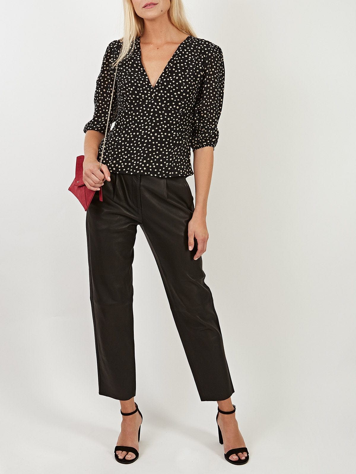 Leather Iris Relaxed Pants sold by iris product image thumbnail 5