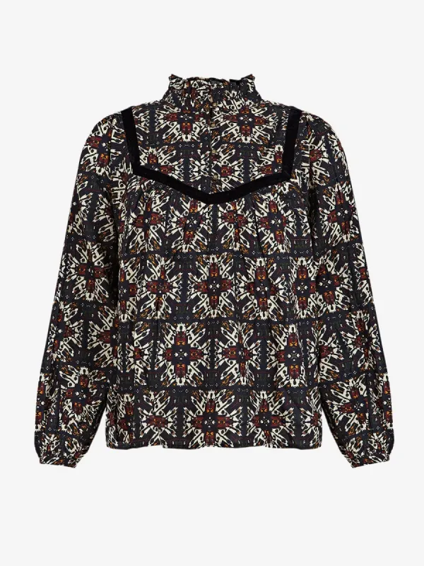 Tina Tibet Print Blouse sold by iris