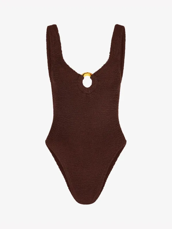 Celine Metallic Swimsuit - Brown sold by iris