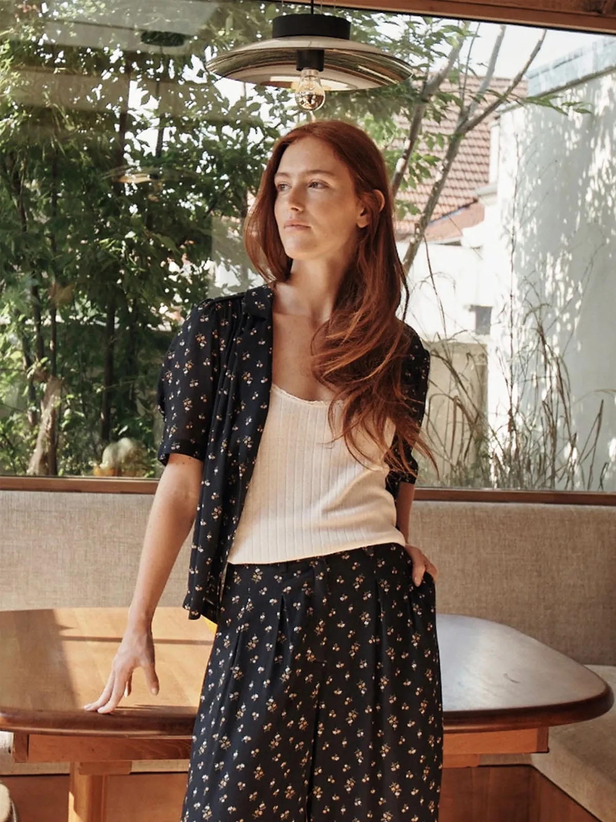 Fleurs Shirt- Black sold by iris product image thumbnail 3