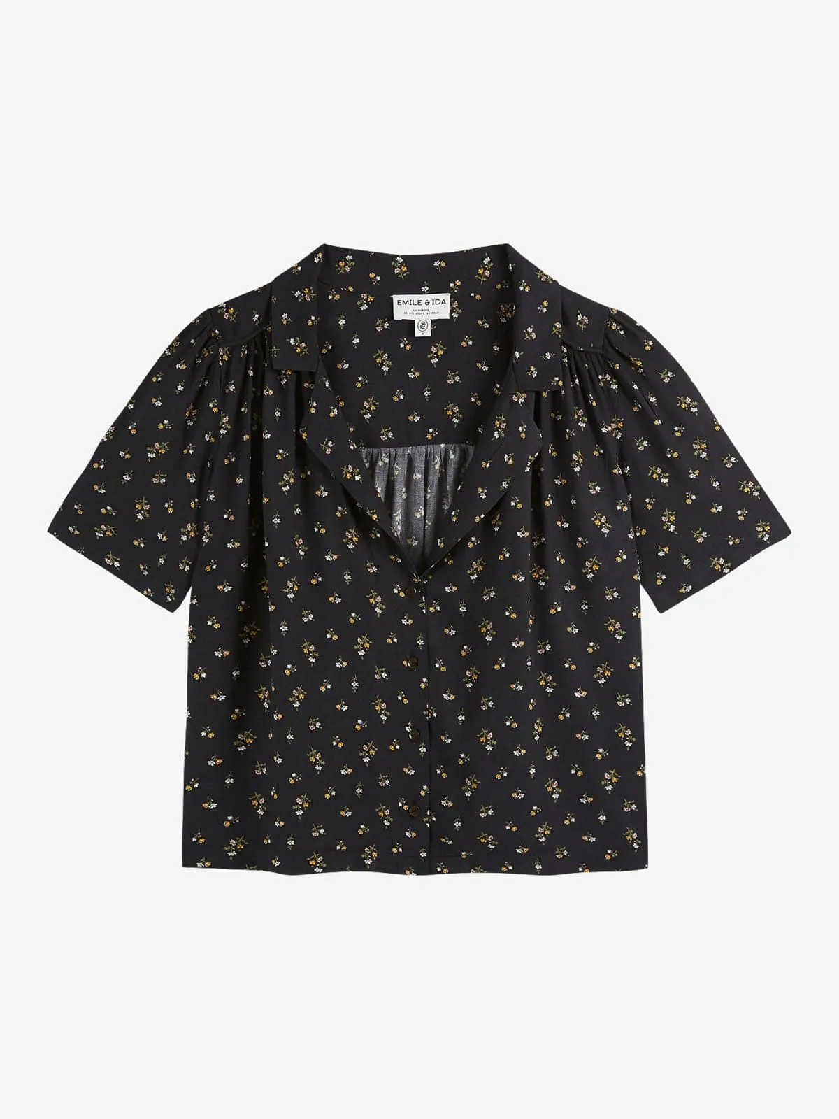 Fleurs Shirt- Black sold by iris