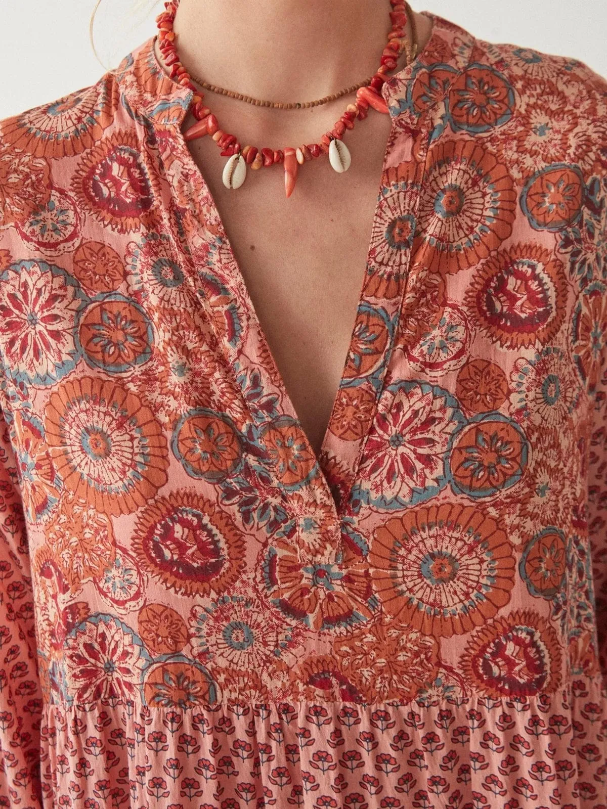 Lala Printed Dress - Rust sold by iris product image thumbnail 3