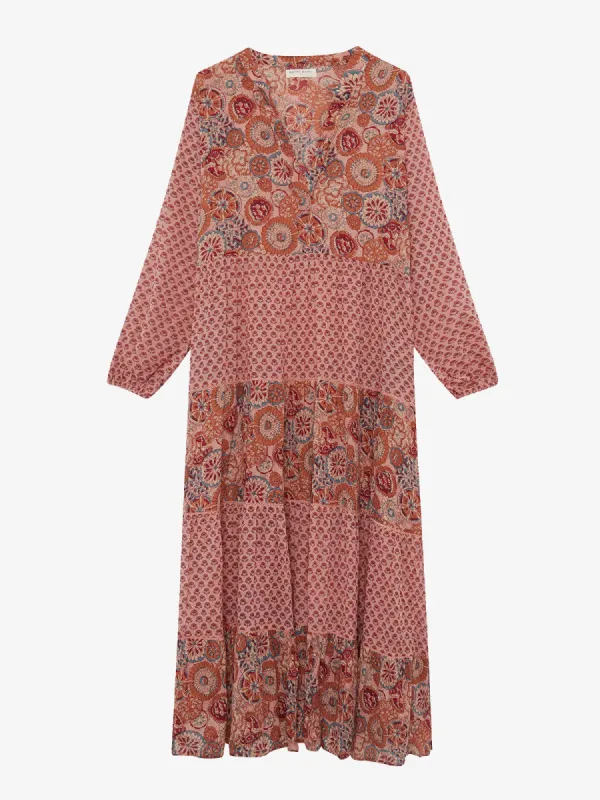 Lala Printed Dress - Rust made by iris