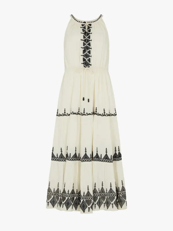 Mia Embroidered Dress - Cream sold by iris