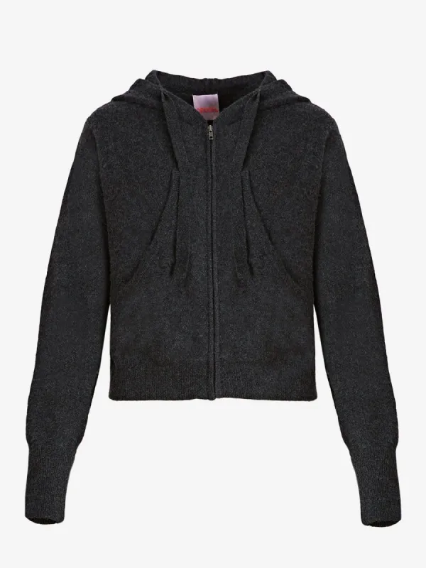 Rio Hoodie Knit- Dark Grey made by iris