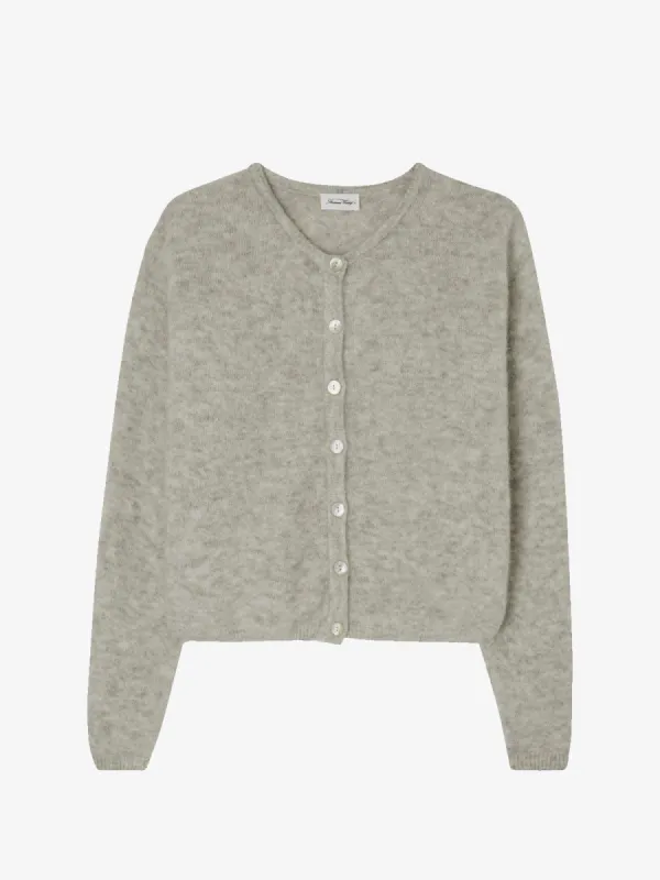 Vitow Button Cardigan Grey made by iris