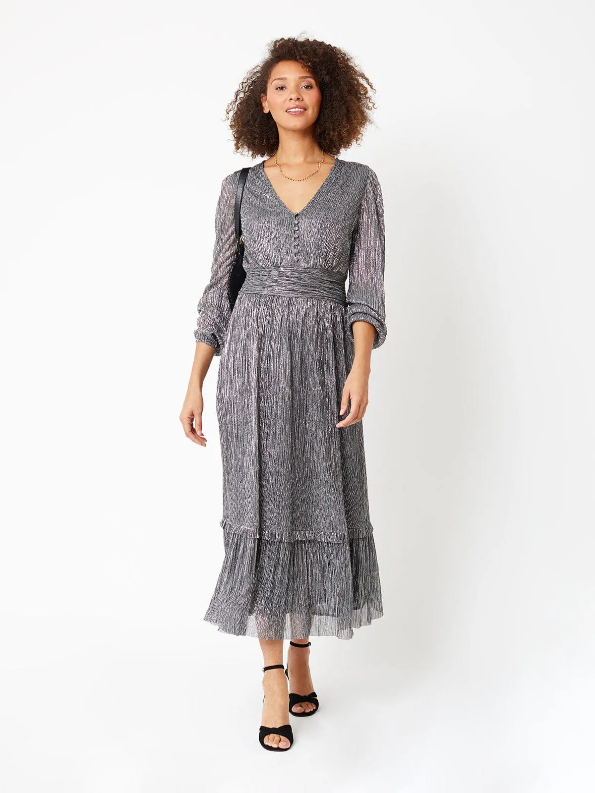 Matilda Lurex Dress- Silver sold by iris product image thumbnail 5