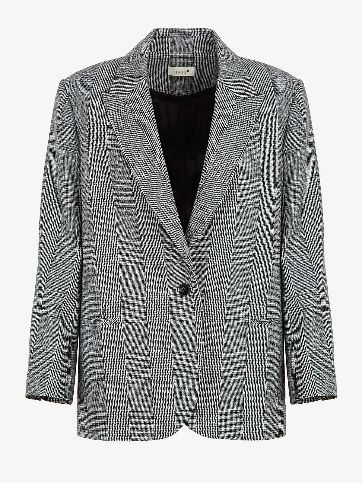 Wrenley Check Blazer- Grey Check sold by iris product image thumbnail 5