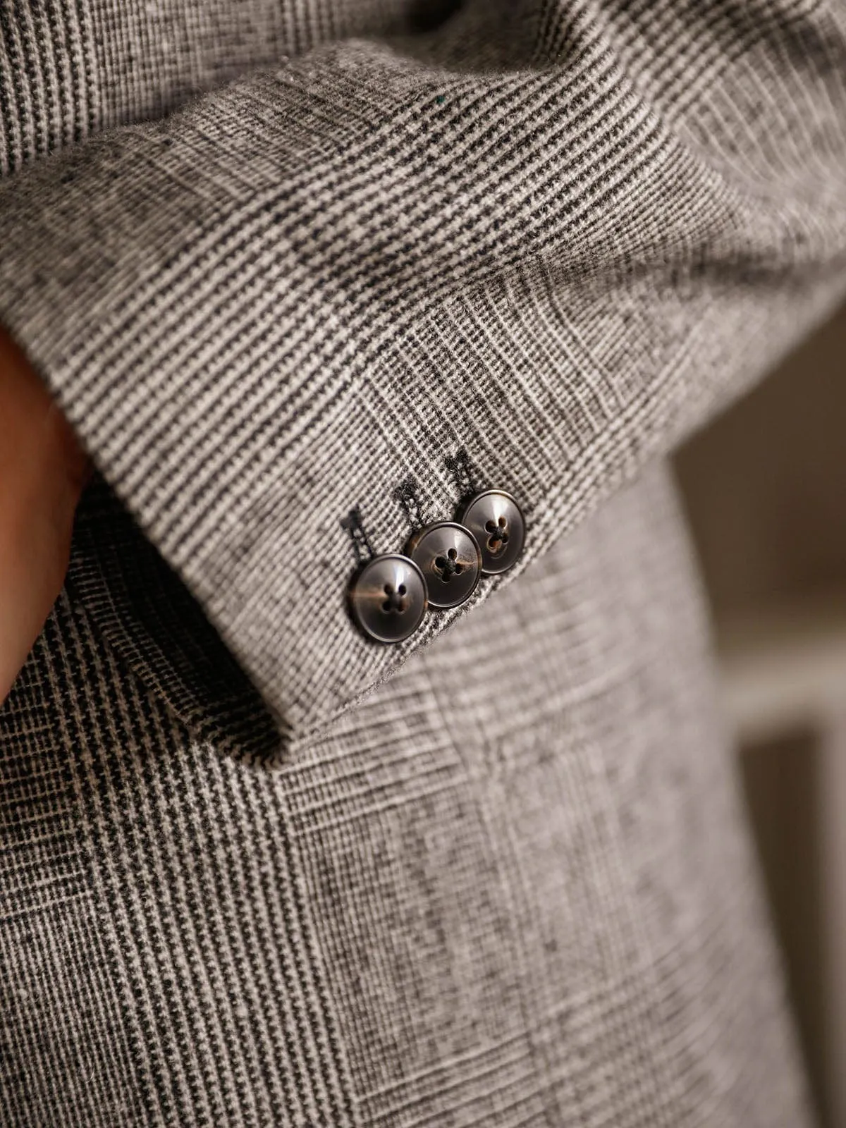 Wrenley Check Blazer- Grey Check sold by iris product image thumbnail 3