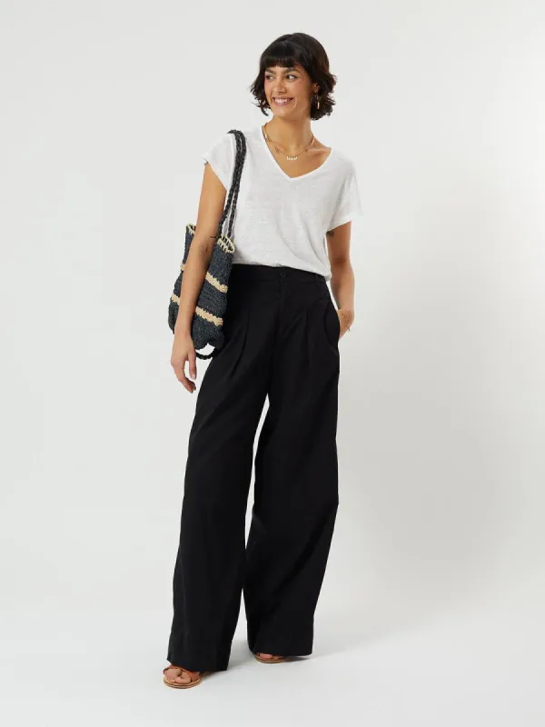 Luca Wide Trouser Black sold by iris