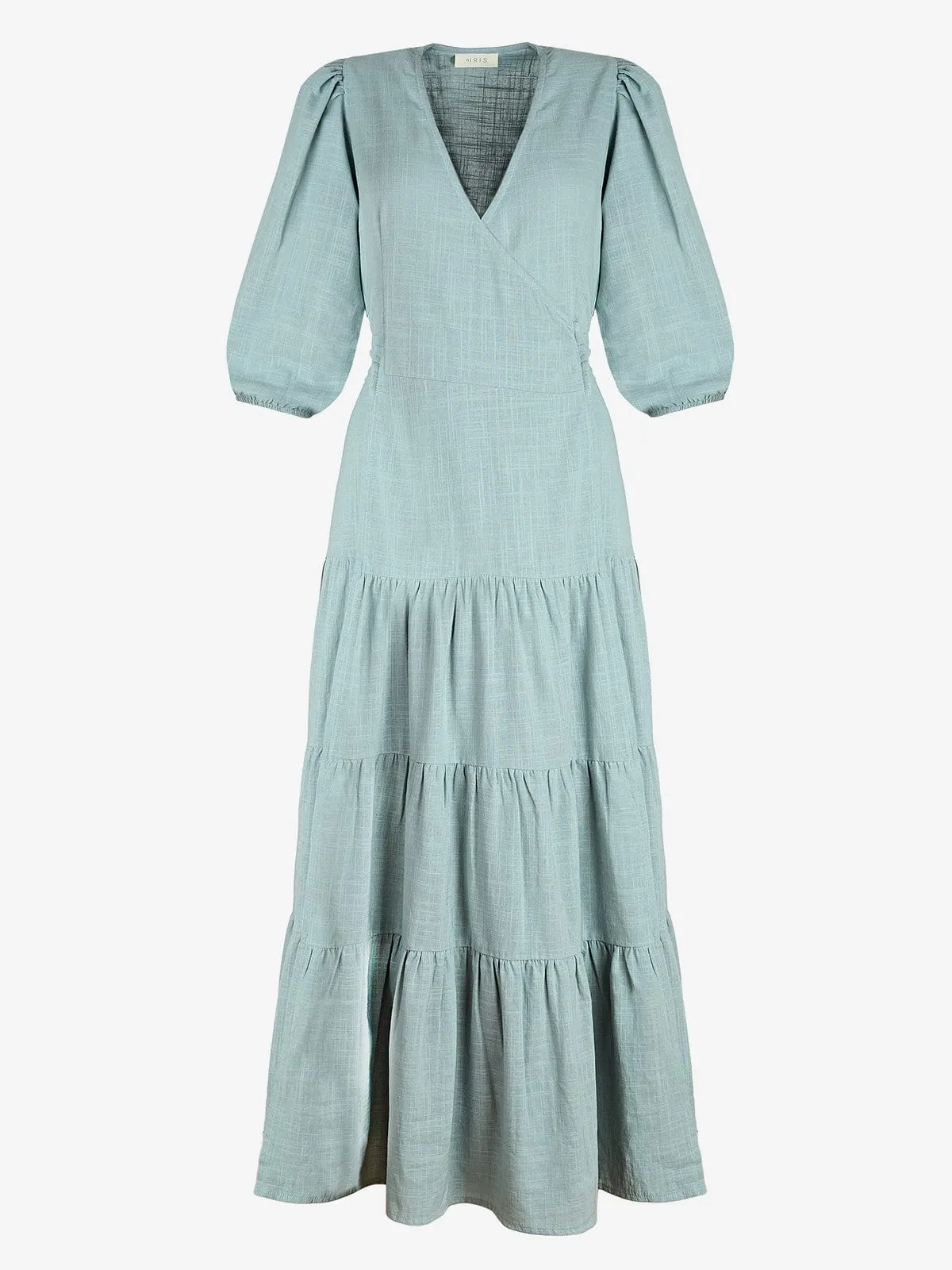 Leona Cotton Wrap Dress - Mint sold by iris product image thumbnail 3