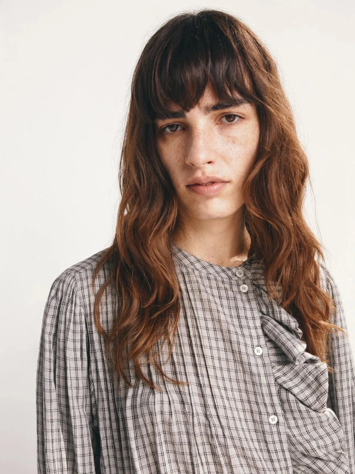 Joie Ruffle Shirt – Grey sold by iris product image thumbnail 3