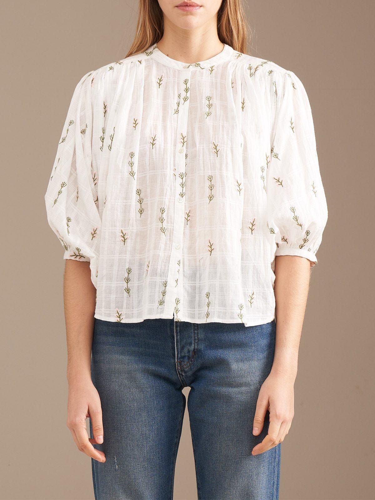 Ink Green Flower Blouse sold by iris product image thumbnail 2