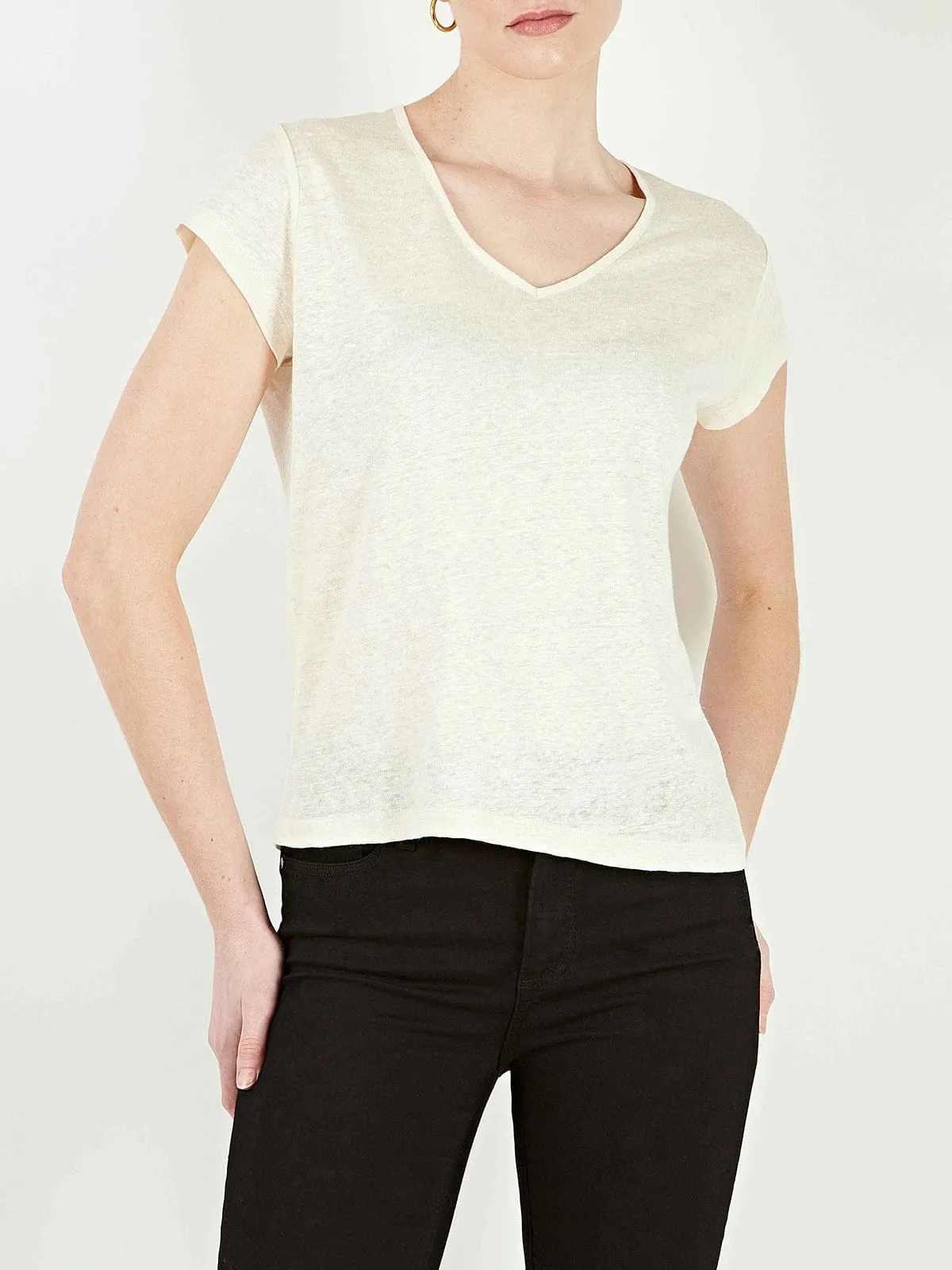 Radley V Neck T-Shirt Ecru sold by iris product image thumbnail 2