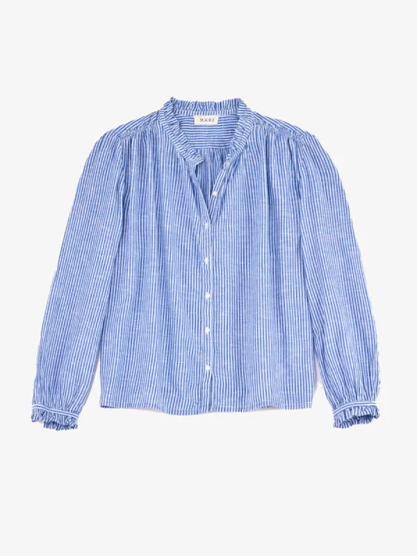 Chrissie Top - Blue made by iris