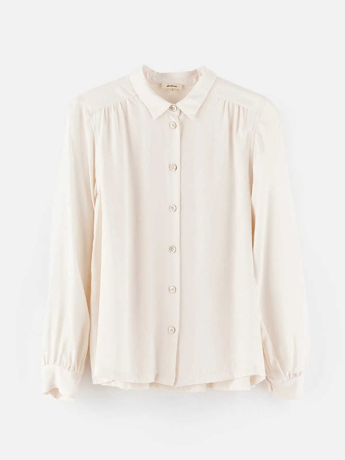 Taxi Silk Shirt- Cream sold by iris
